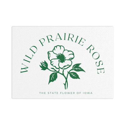 Iowa’s State Flower Prairie Rose Canvas Gallery Wraps Printify